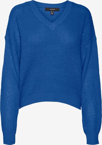 VERO MODA Trui 'LEANNA' in Blauw: voorkant