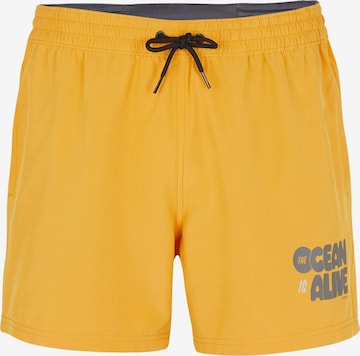 Boardshorts O'NEILL en jaune : devant