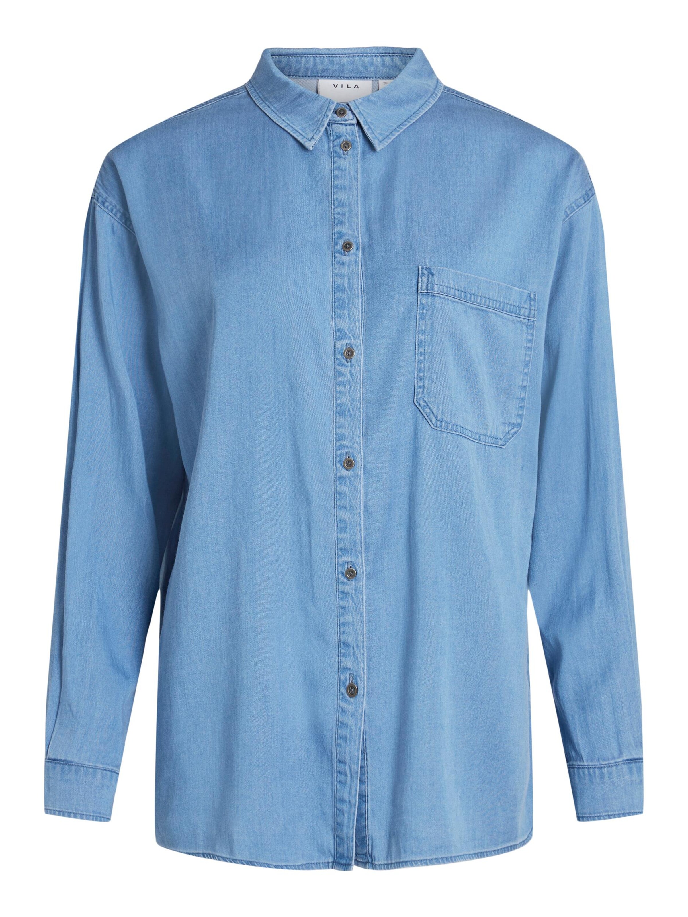 VILA Blouse 'Bista' in Blue: front