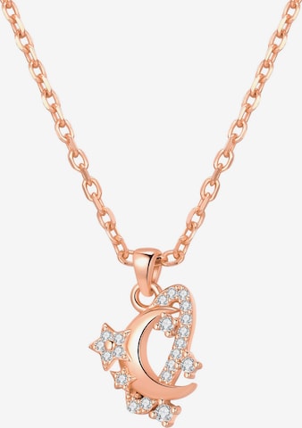 Hey Happiness - Cadena 'Moon and Star' en oro: frente