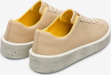 CAMPER Athletic Lace-Up Shoes 'Courb' in Beige