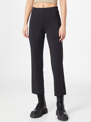 évasé Pantalon 'Vicky' PIECES en noir : devant