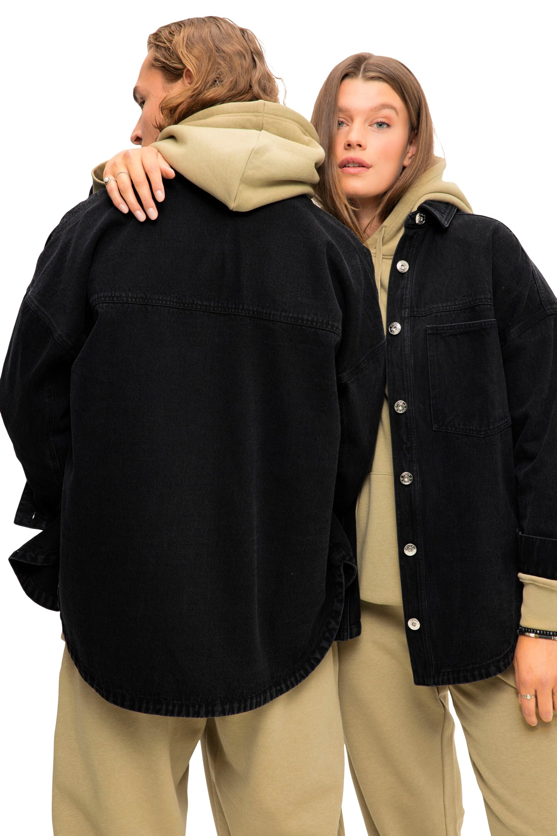 Studio Untold Comfort Fit Hemd in Schwarz