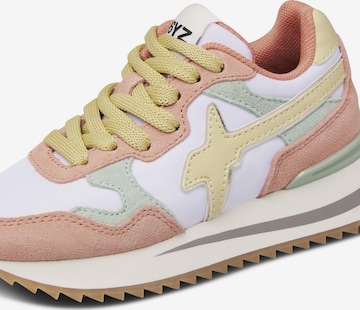 W6YZ Sneakers 'TALLY-J.' in Roze: voorkant