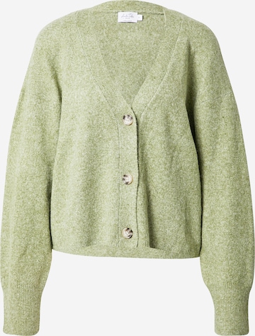 NA-KD Knit Cardigan in Green: front