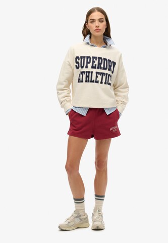 Superdry Sweatshirt 'Athletic Essentials' in Wit