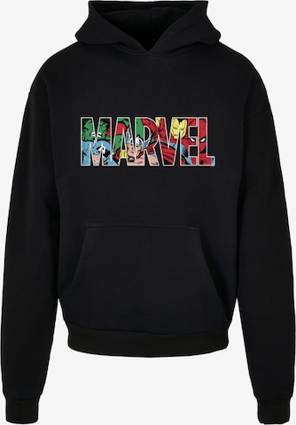 Sweat-shirt 'Marvel Avengers Logo Character infill' F4NT4STIC en noir : devant
