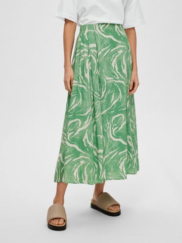 SELECTED FEMME Rok 'Sirine' in Groen: voorkant