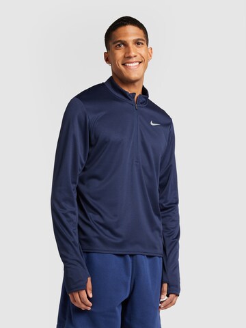 T-Shirt fonctionnel 'PACER' NIKE en bleu : devant