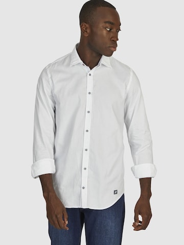 Coupe regular Chemise business HECHTER PARIS en blanc : devant