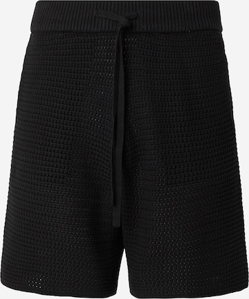 melns DAN FOX APPAREL Vaļīgs piegriezums Bikses 'Alex': no priekšpuses