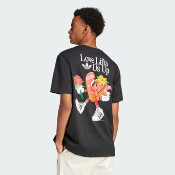 Tricou de la ADIDAS ORIGINALS pe negru: față
