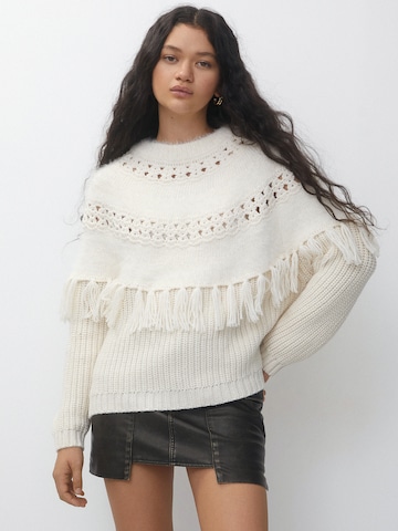 Pull&Bear Genser i beige: forside