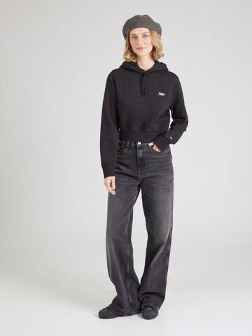 Tommy Jeans - Sweatshirt 'Script Hoodie' em preto