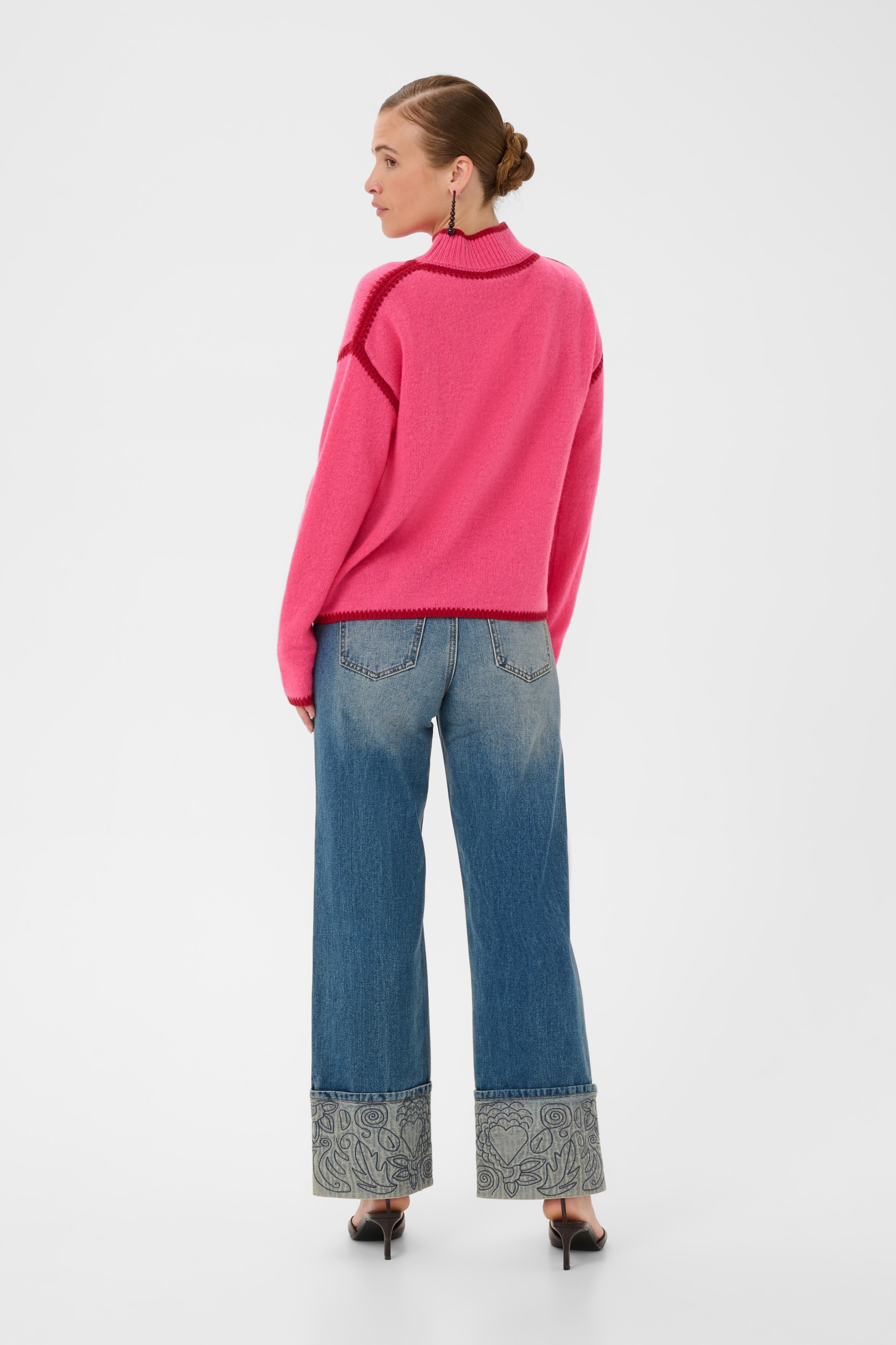 CULTURE Pullover in Pink
