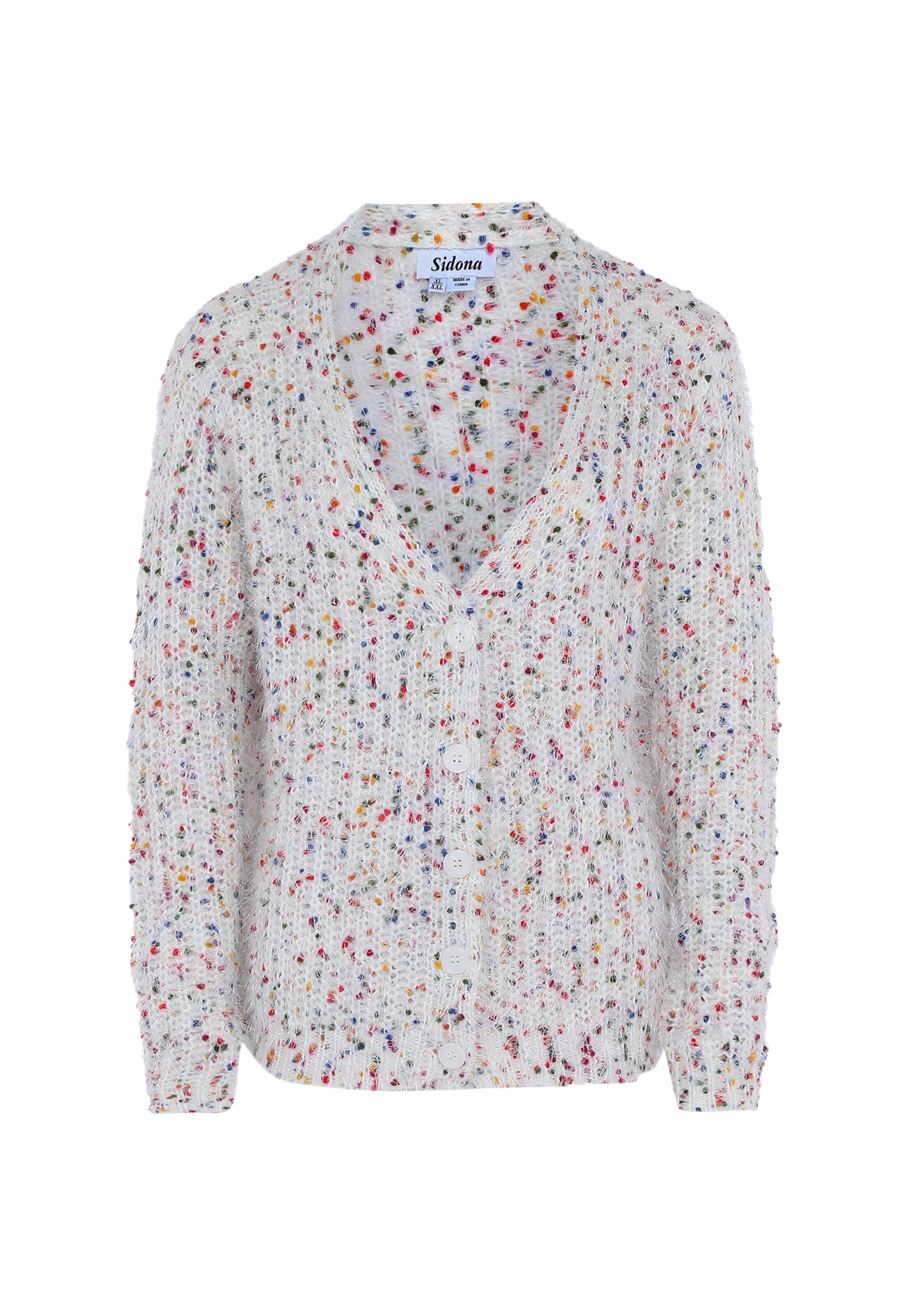 Sidona Strickjacke in Mischfarben: Vorderseite