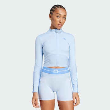 ADIDAS PERFORMANCE Training jacket 'Hyperglam' in Blue: front
