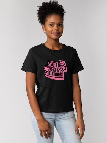 Watapparel Shirt 'Self love Club' in Black: front