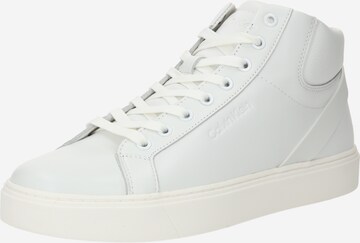 Calvin Klein High-Top Sneakers in White: front