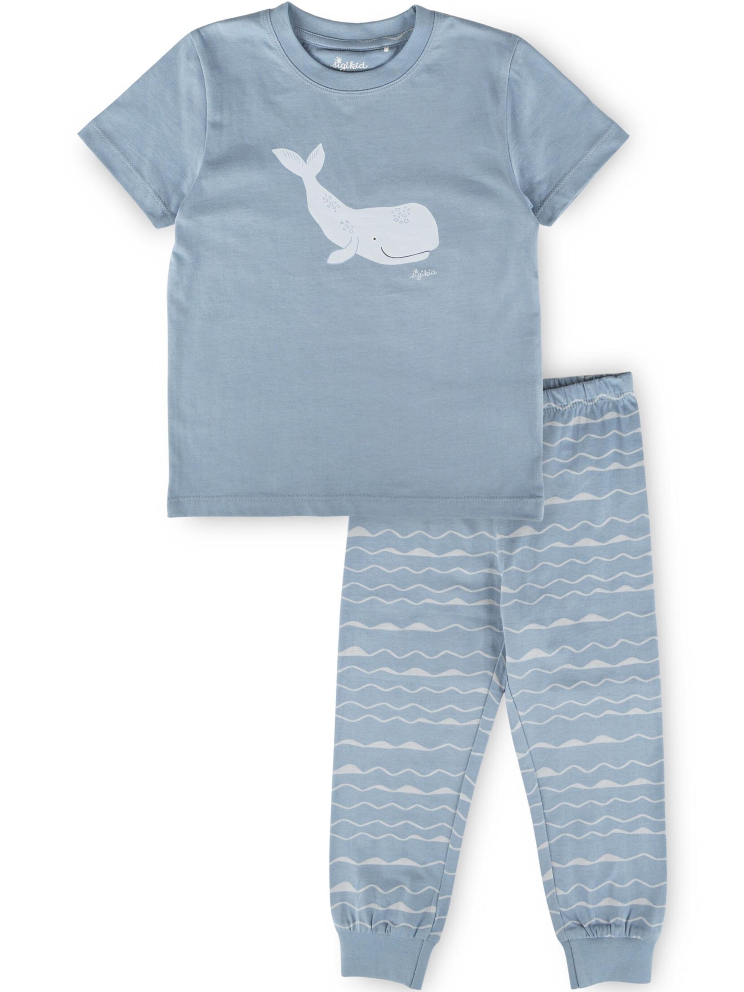 SIGIKID Schlafanzug 'Pyjama Nachtwäsche'‌‌‌‌ in Blau: Vorderseite