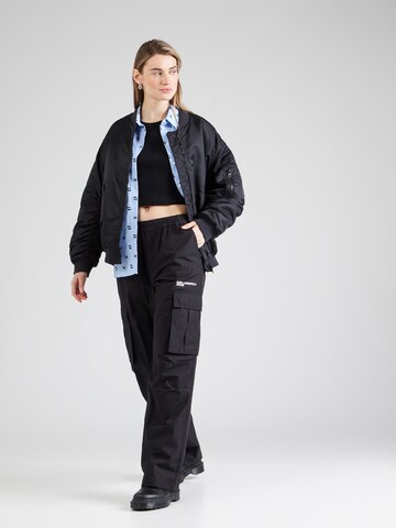 KARL LAGERFELD JEANS Свободный крой Брюки-карго в Черный