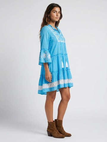 Miss June - Vestido 'Robe Courte Cecilia' em azul