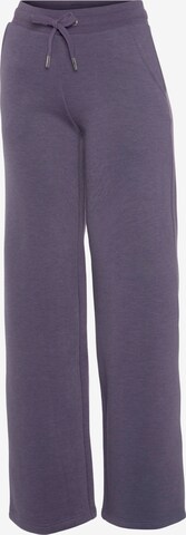 VIVANCE Wide Leg Pyjamahose in Lila