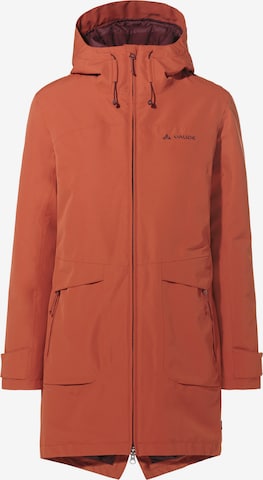 VAUDE Outdoorjas 'Skomer III ' in Bruin: voorkant