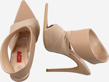 Misspap High front pumps in Beige