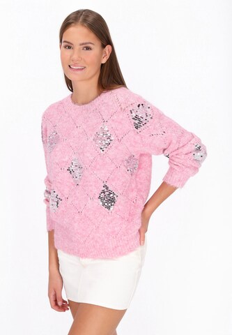 MYMO Sweater in Pink: front