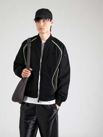 ADIDAS ORIGINALS Between-Season Jacket 'TEAMGEIST' in Black: front
