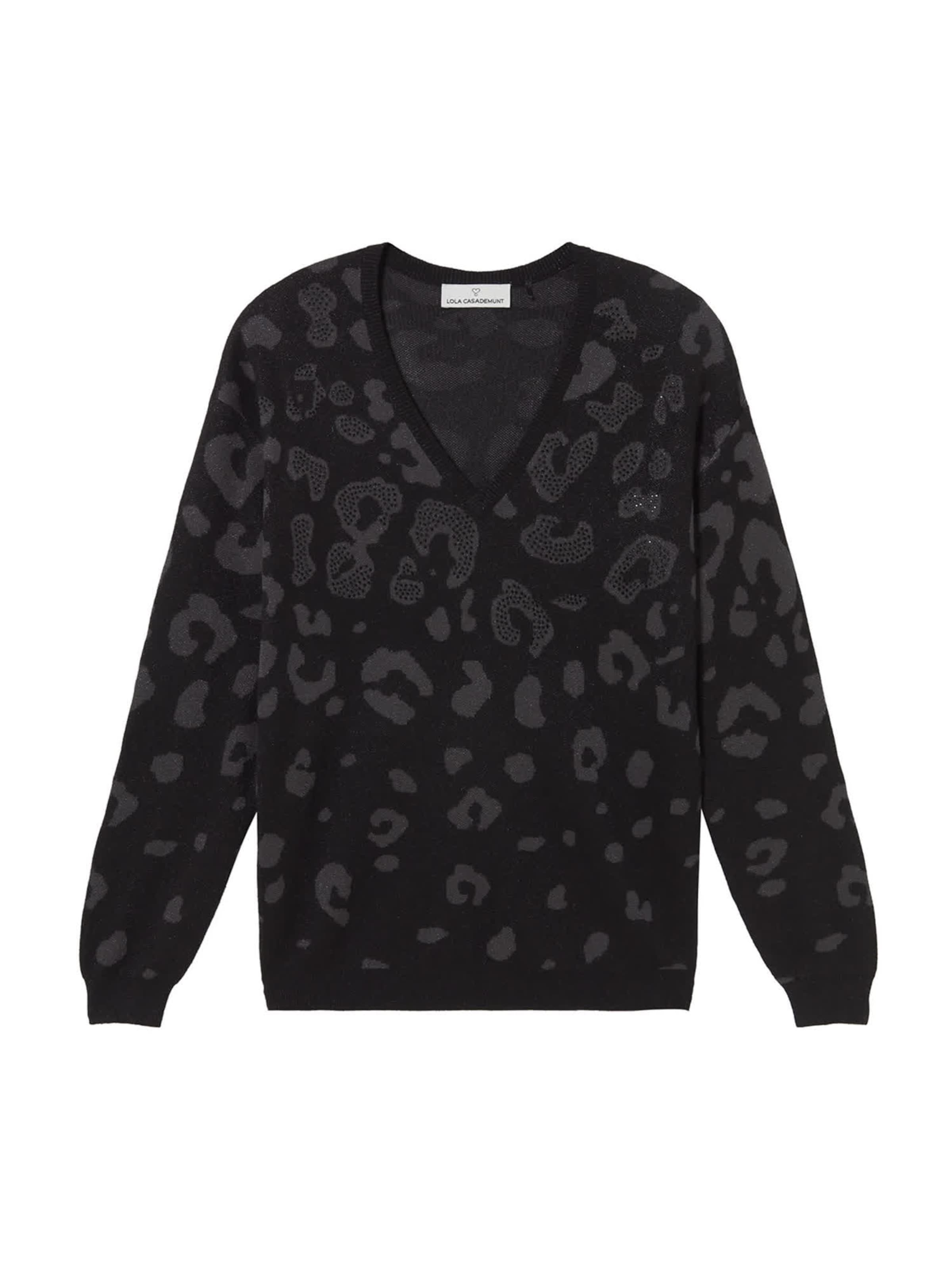 Pull-over Lola Casademunt en noir : devant