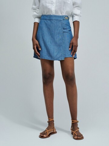Salsa Jeans Rok in Blauw: voorkant
