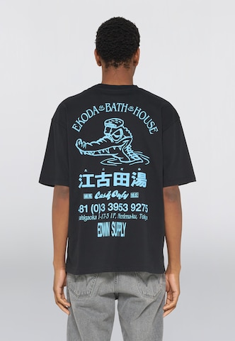 Maglietta 'Ekoda Bath House' di EDWIN in nero: frontale