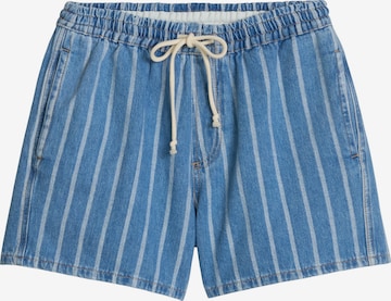 Marc O'Polo DENIM Loosefit Broek in Blauw: voorkant