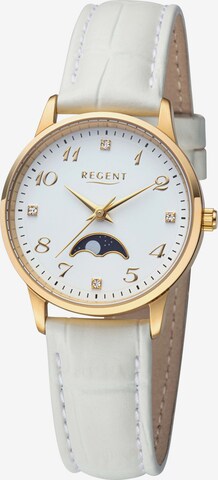 REGENT Analog Watch in White: front