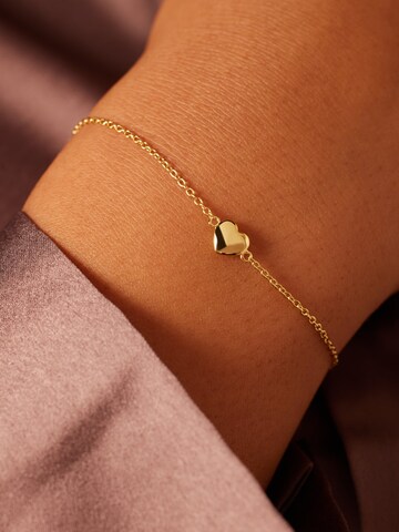 Lucardi Bracelet 'Minimalistisch' in Gold: front