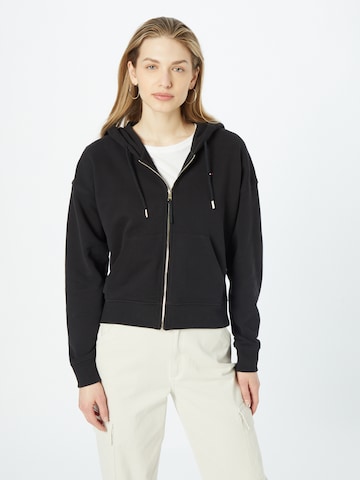 TOMMY HILFIGER Sweatjakke i sort: forside