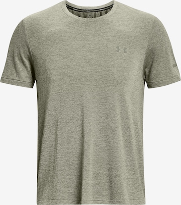 UNDER ARMOUR Performance Shirt 'Seamless Stride' in Green: front