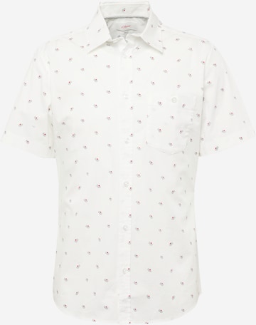 Coupe slim Chemise s.Oliver en blanc : devant