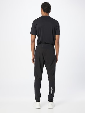 Effilé Pantalon de sport 'Agravic Hybrid' ADIDAS TERREX en noir