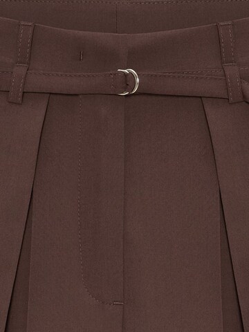 Dilvin Wide leg Pants in Brown