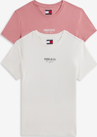 Tricou 'ESSENTIAL' de la Tommy Jeans pe roz: față