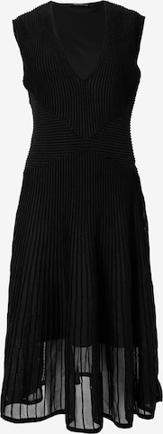 juoda Karl Lagerfeld Megzta suknelė: priekis