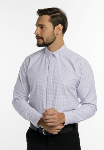 Coupe regular Chemise DreiMaster Klassik en bleu : devant