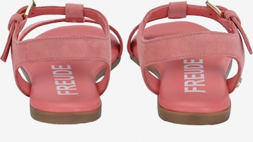 FREUDE Strap Sandals 'Asti' in Pink