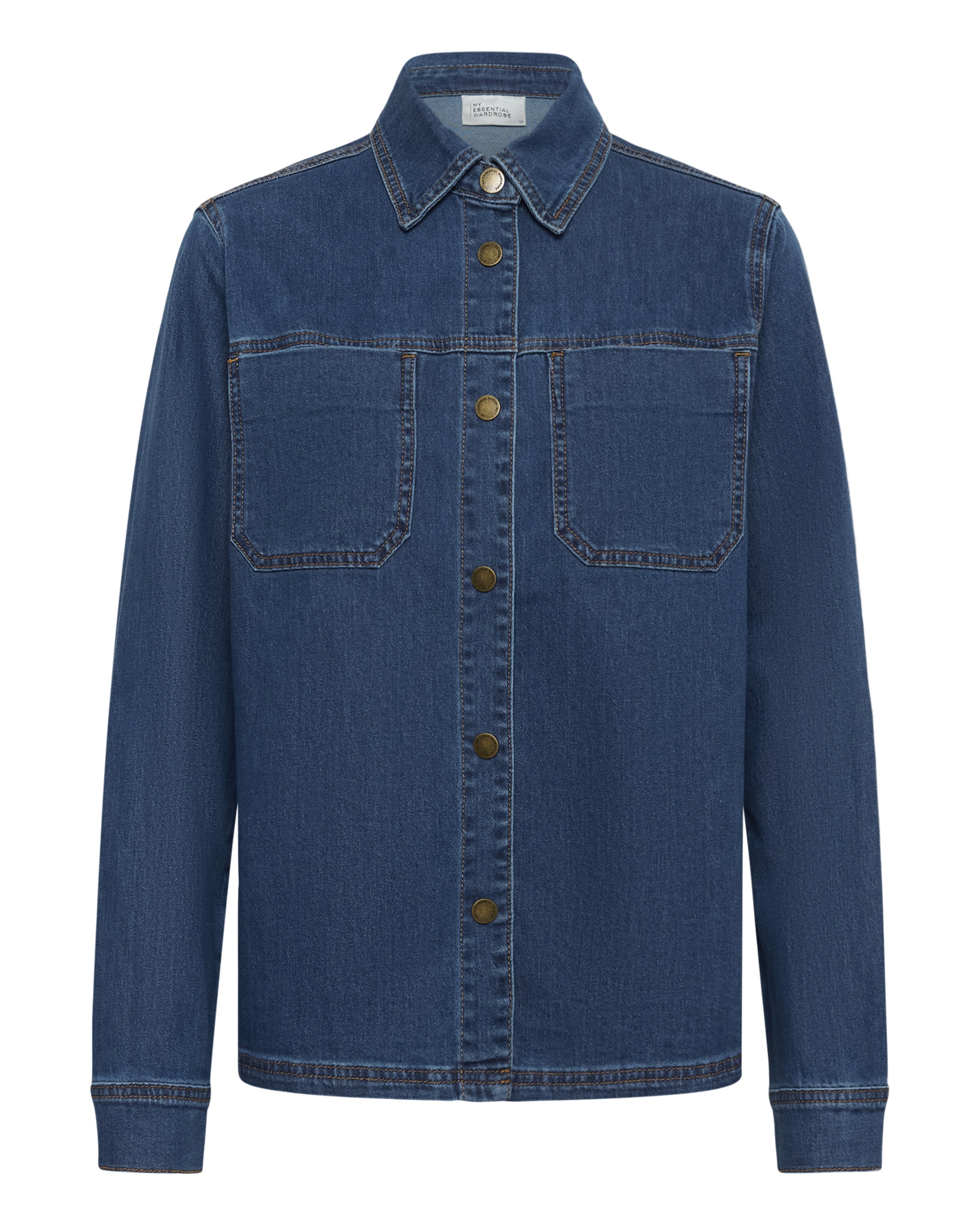 My Essential Wardrobe Bluse i XS i blå, Produktvisning