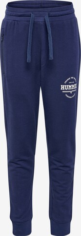 Hummel Tapered Pants 'Asher' in Blue: front