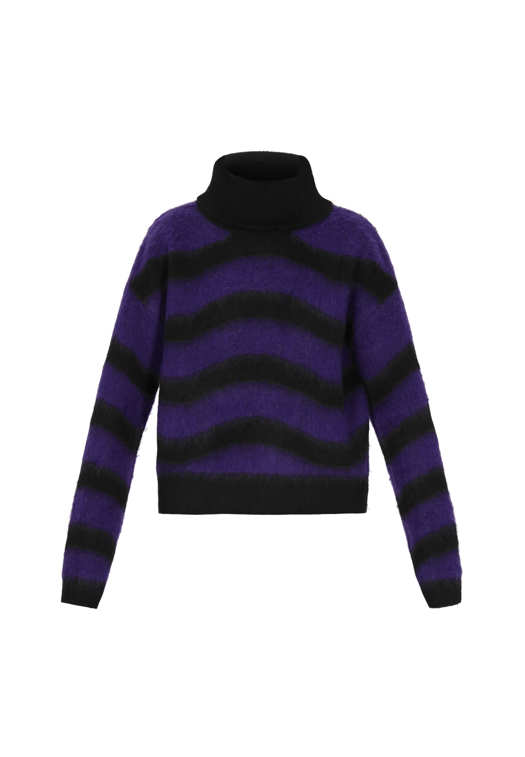 myMo ROCKS Свитер в Лиловый / Черный, Обзор товара