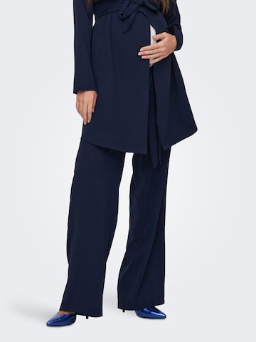 Only Maternity Pants in Blue: front